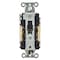 Hubbell Wiring Device-Kellems Straight Blade Receptacle, 5-15R, 15 A, 125V AC, 2 Pole, 3 Wire, Flush Mount, Grounded DR15LATR - alternate 4
